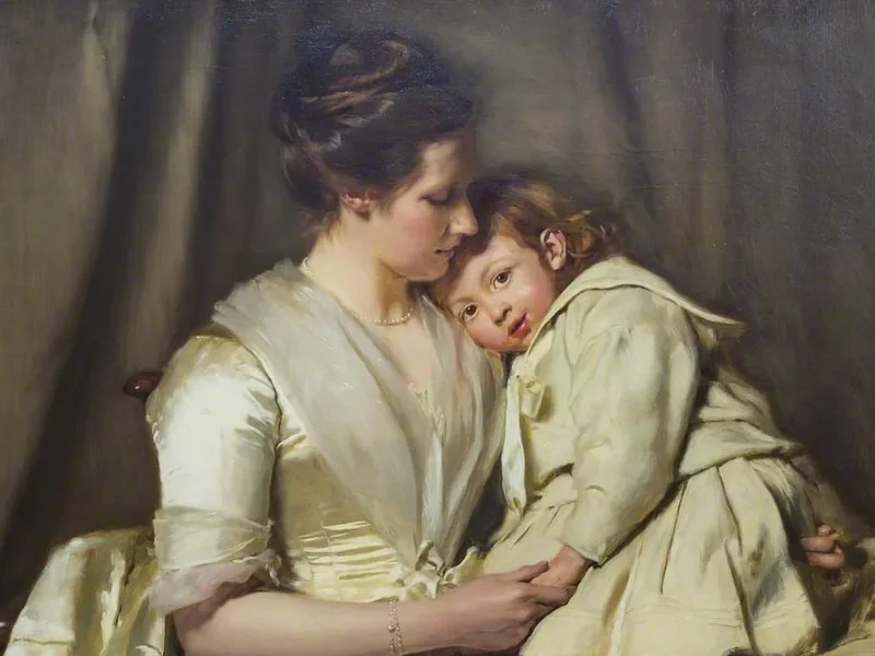 1856-John Henry Lorimer - Janet Alice Lorimer e il figlio
